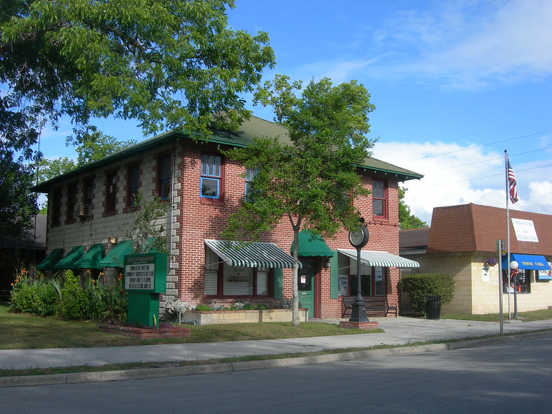 Historic brick building in downtown Trenton, Florida